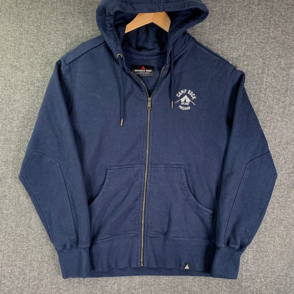 American Giant Other - American Giant Hoodie Men Large Full Zip Navy Drawstring Heavyweight